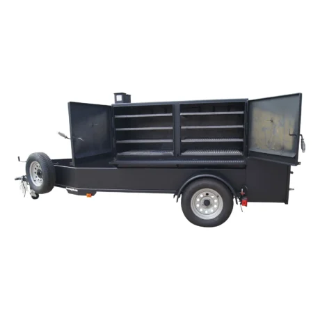 Lone Star Grillz 30x72 Heavy Duty Commercial BBQ Smoker Trailer Pit