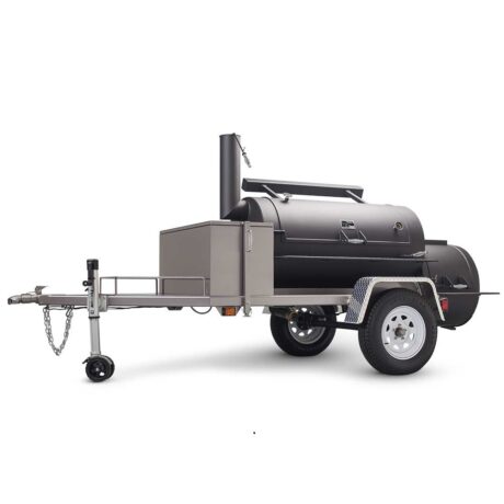 Frontiersman 30-Inch Commercial Offset Smoker Trailer with Heat Management System