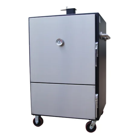 Lone Star Grillz Large Insulated Vertical Cabinet Smoker with Double Wall Insulation