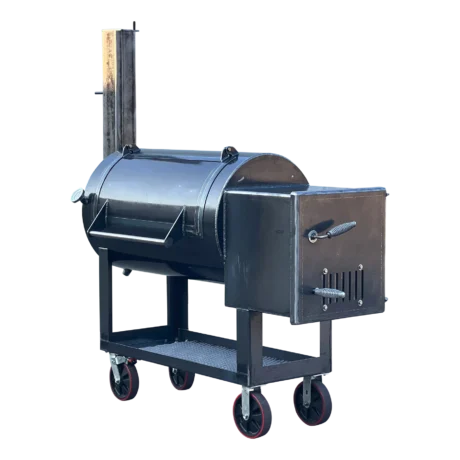 Lone Star Grillz 20x30 Heavy Duty Texas Offset Pipe Smoker with Grill Top Firebox