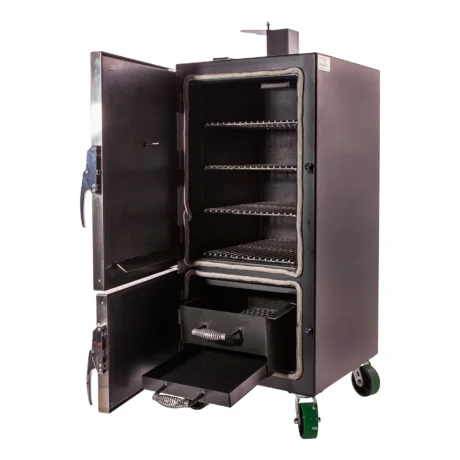 Lone Star Grillz Mini Insulated Vertical Cabinet Smoker with Double Wall Insulation