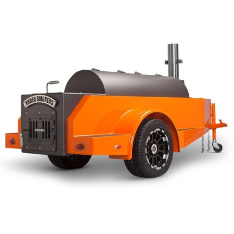 Cimarron 26-Inch Offset Smoker Trailer with Heat Management System